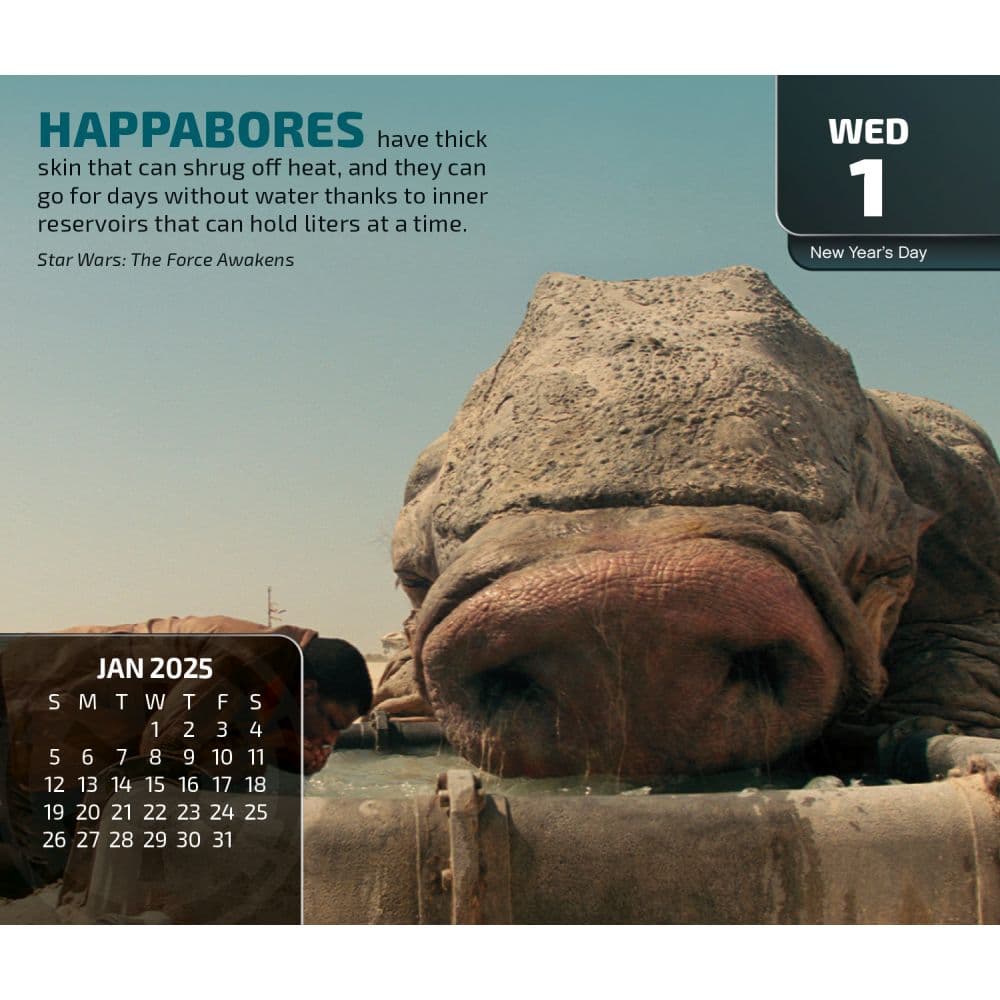 Star Wars 2025 Desk Calendar Second Alternate Image width=&quot;1000&quot; height=&quot;1000&quot;