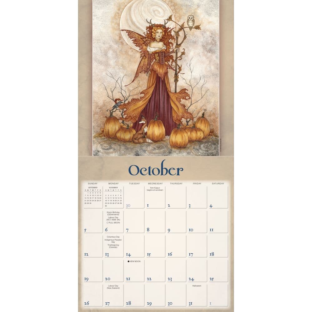 Faerie World by Amy Brown 2025 Wall Calendar