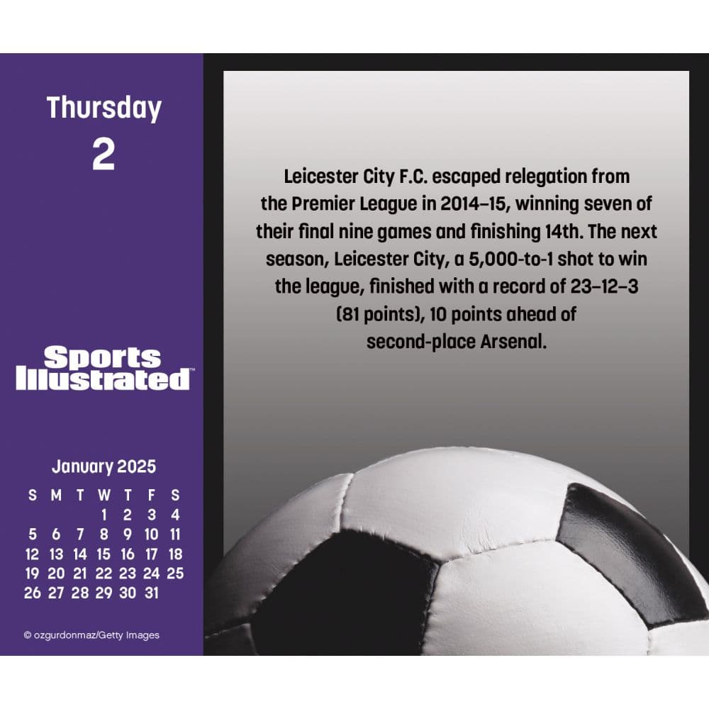 Sports Illustrated Sports 2025 Desk Calendar