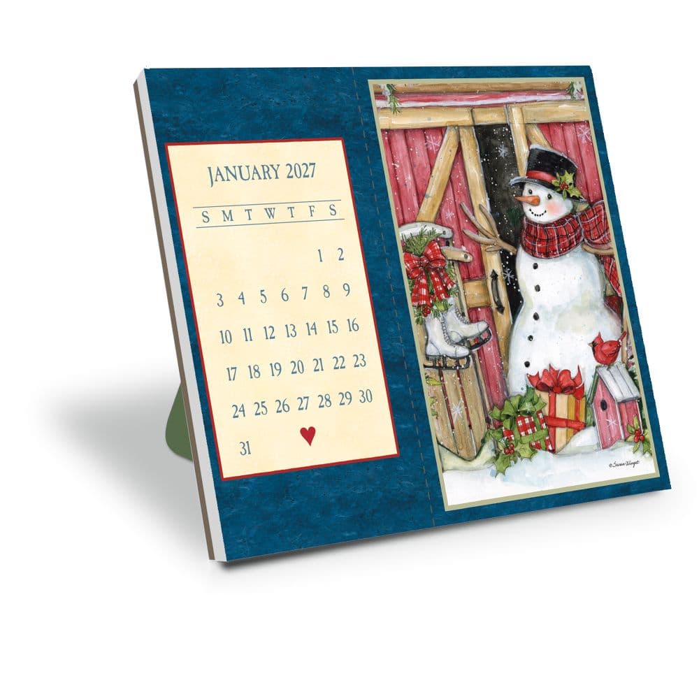 Heart and Home Postcard 2027 Desk Calendar by Susan Winget