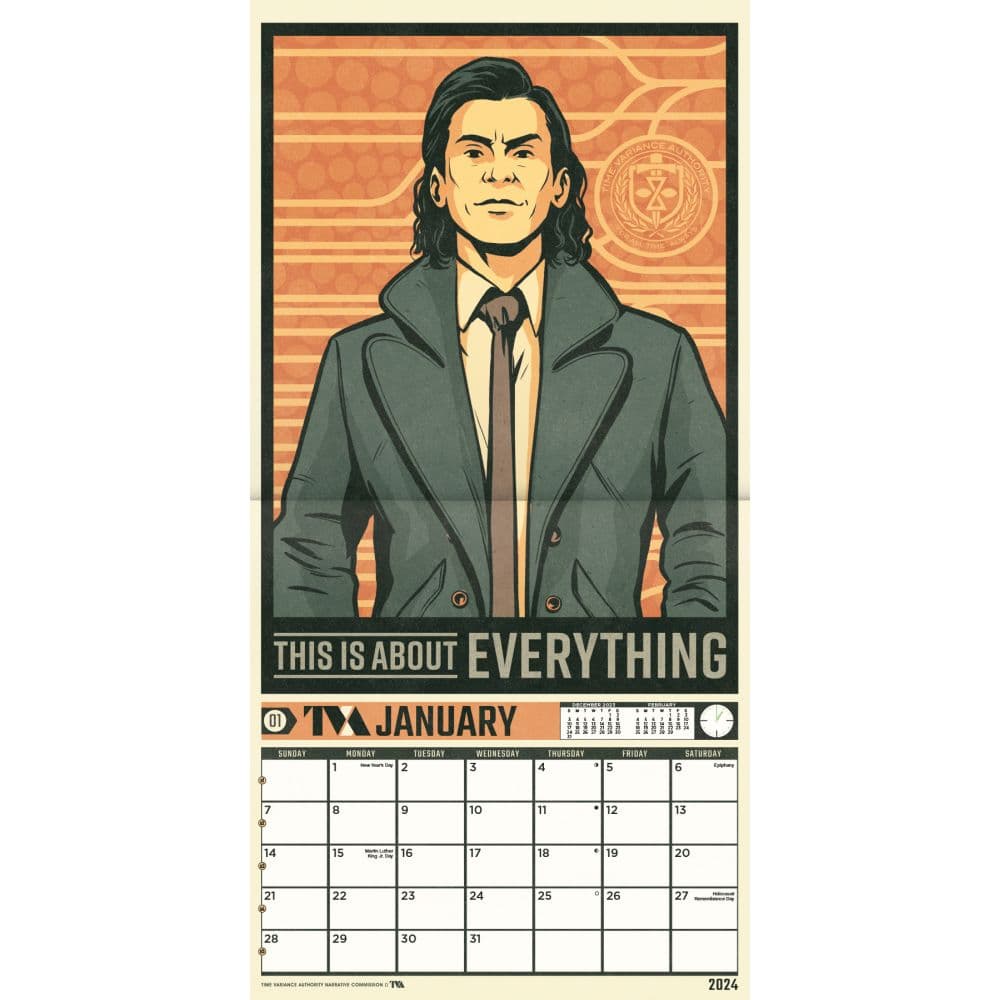 Marvel Loki 2025 Wall Calendar