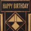 image Laser Cut Deco Wood Birthday Card close up