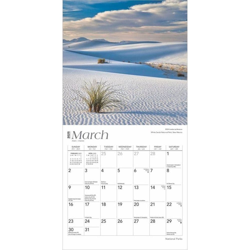 National Parks 2025 Mini Wall Calendar Second Alternate Image