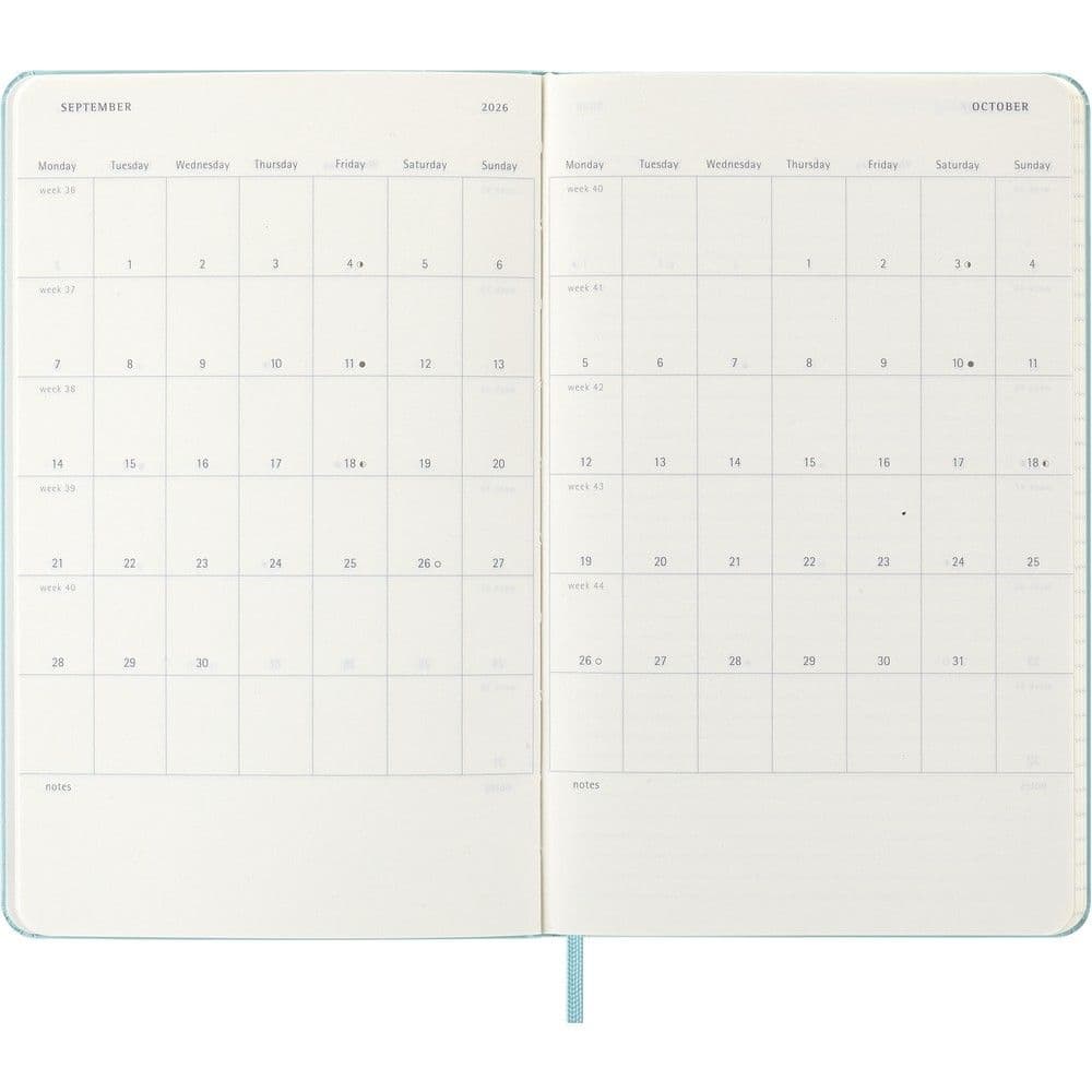 Aquamarine Classic Weekly 2026 Planner Fifth Alternate Image