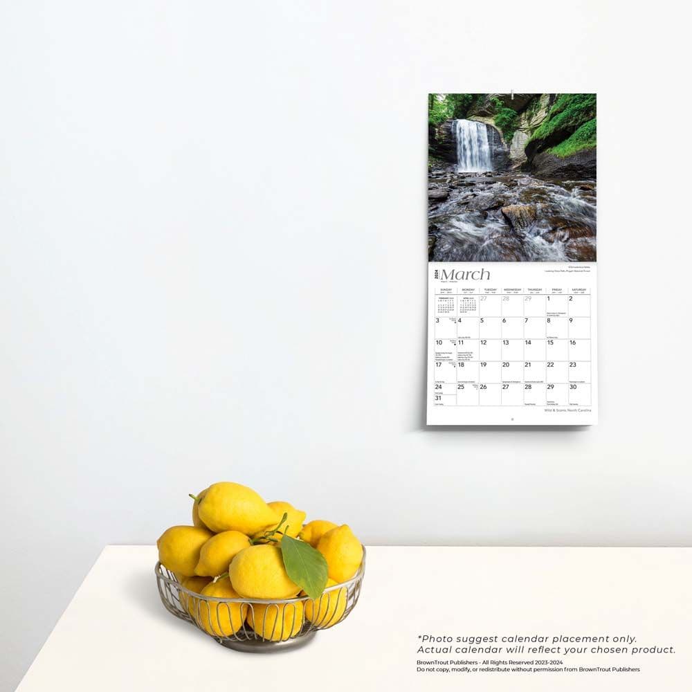 North Carolina 2024 Mini Wall Calendar