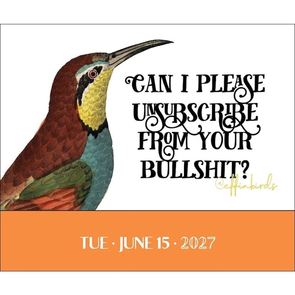 Effin Birds 2027 Desk Calendar Third Alternate Image