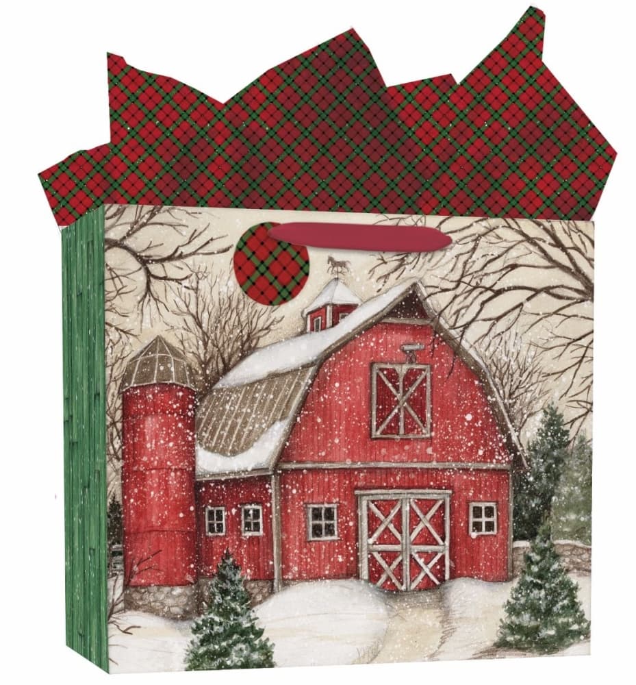 Evergreen Christmas Extra Large Gift Bag by Susan Winget Main Image