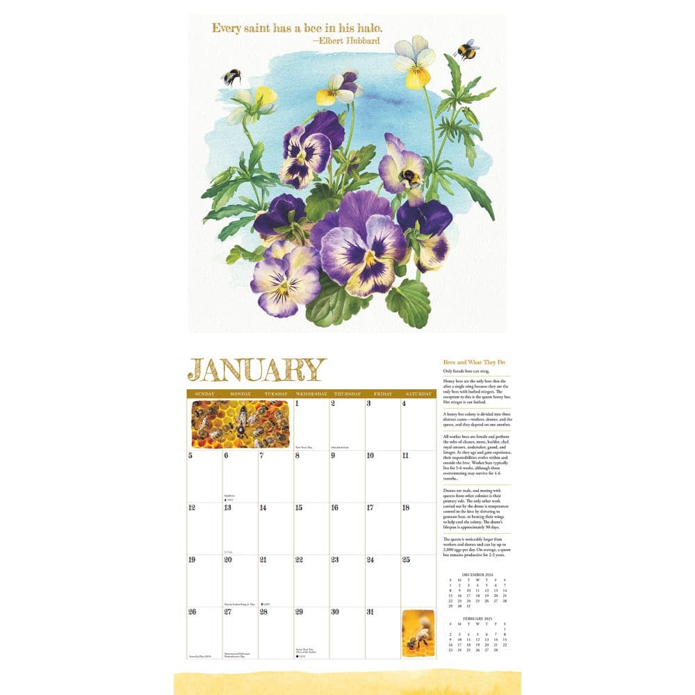 Reasons To Bee 2025 Wall Calendar Second Alternate Image width=&quot;1000&quot; height=&quot;1000&quot;