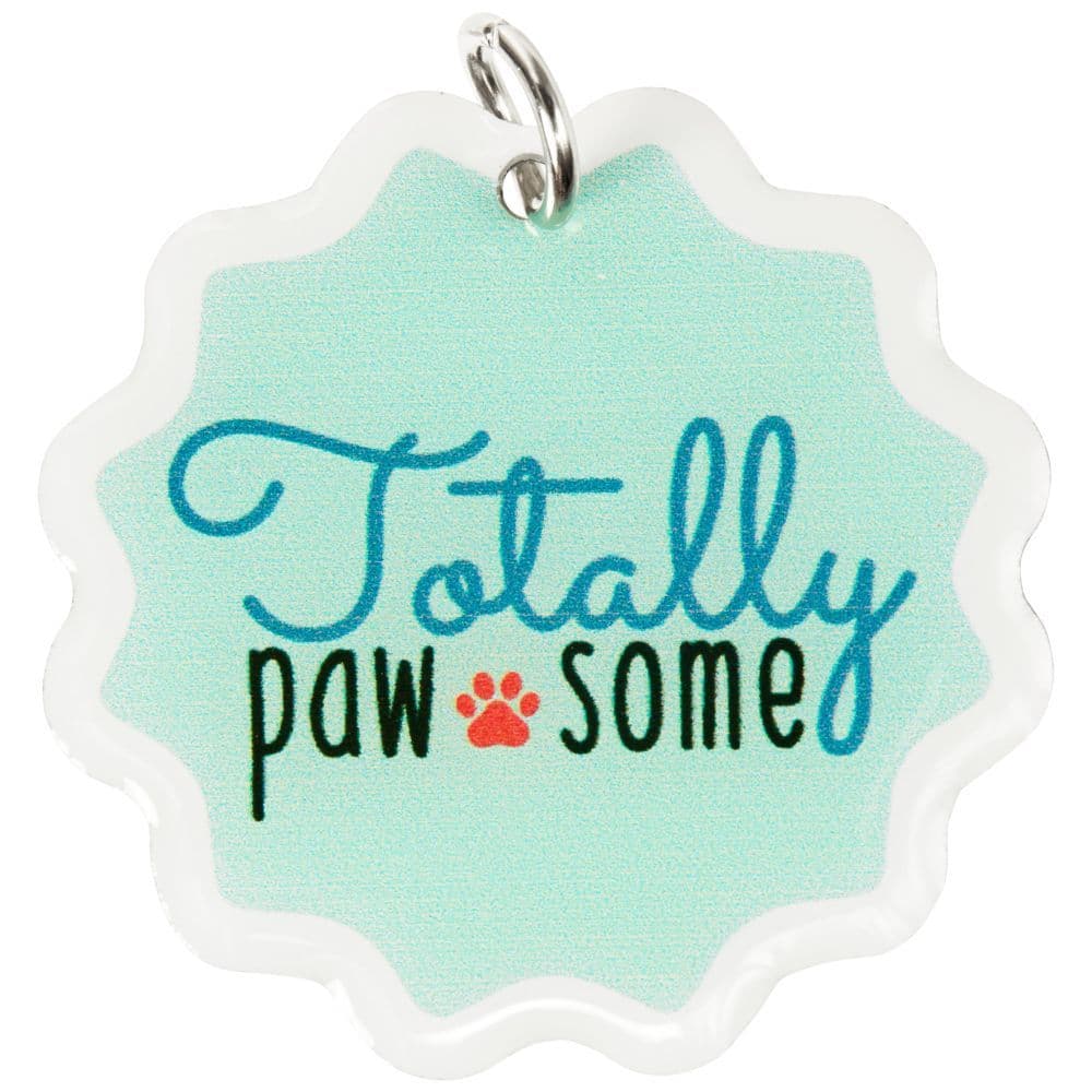 Totally Pawsome Dog Collar Charm Main Image