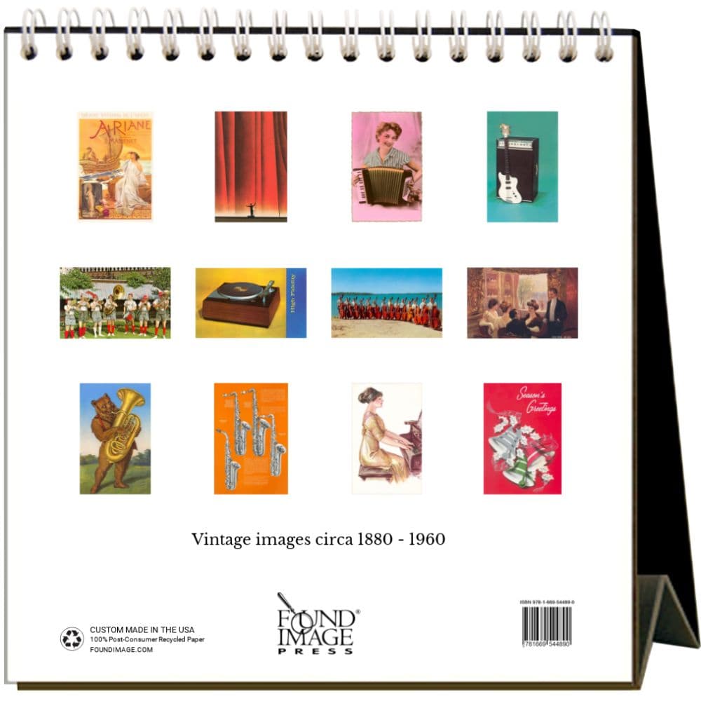 Music 2025 Easel Desk Calendar First Alternate Image width="1000" height="1000"