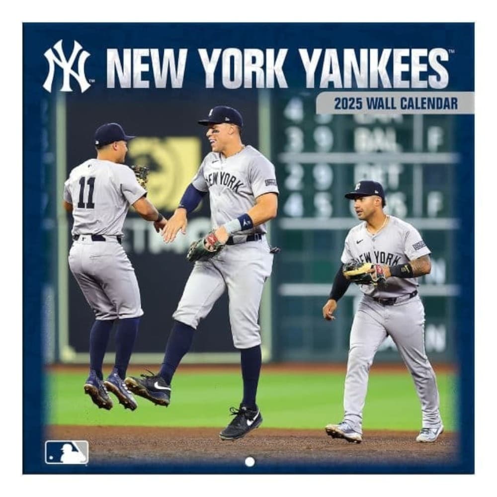 MLB New York Yankees 2025 Mini Wall Calendar