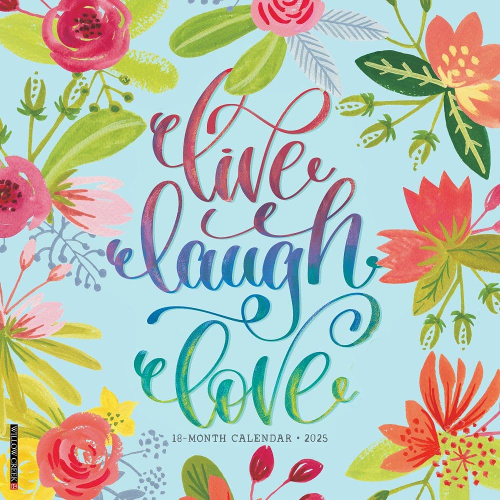 Live Laugh Love 2025 Wall Calendar  Main Image