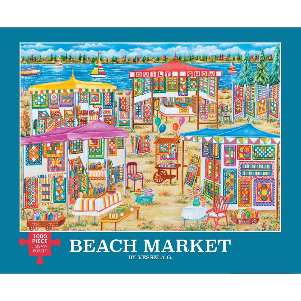 Beach Market 1000 Piece Puzzle Main Product Image