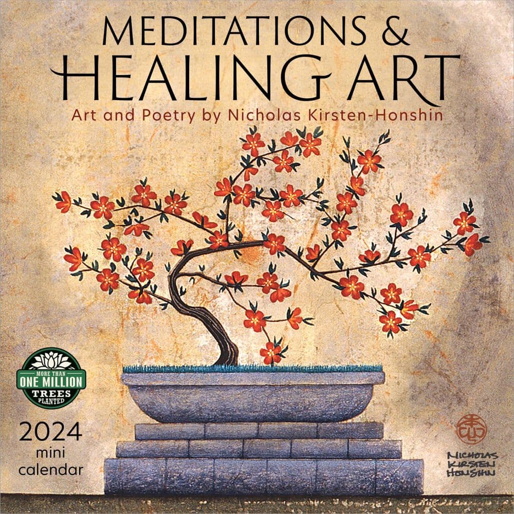 Meditations Heal Poetry 2024 Mini Wall Calendar Main Image