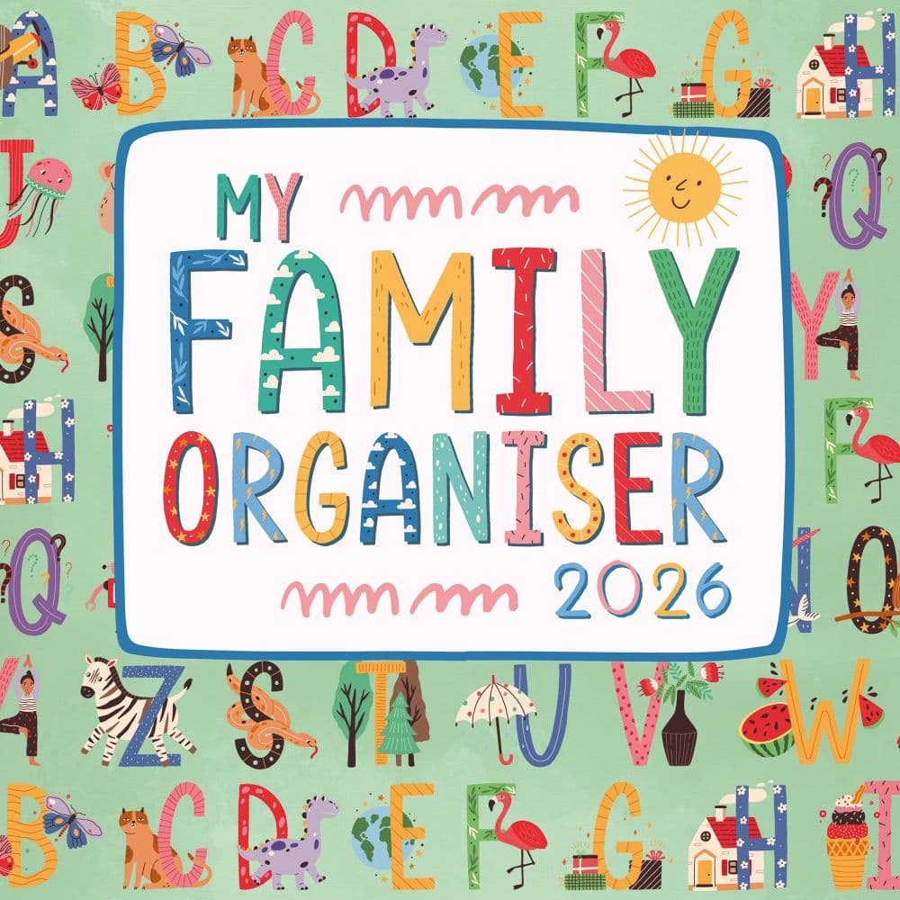 My Family Organiser 2026 Wall Calendar Main Image