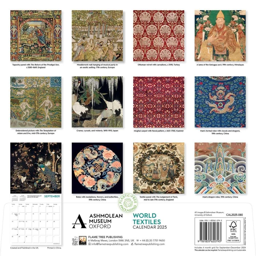 World Textiles 2025 Wall Calendar First Alternate Image width=&quot;1000&quot; height=&quot;1000&quot;