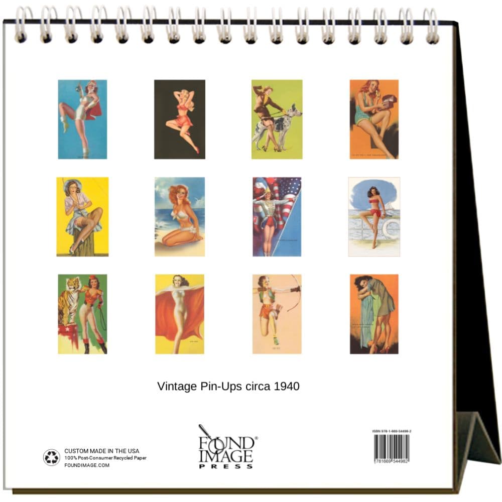 Pin-Ups 2025 Easel Desk Calendar First Alternate Image width="1000" height="1000"