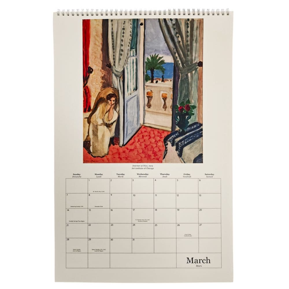 Matisse Poster 2027 Wall Calendar Fourth Alternate Image