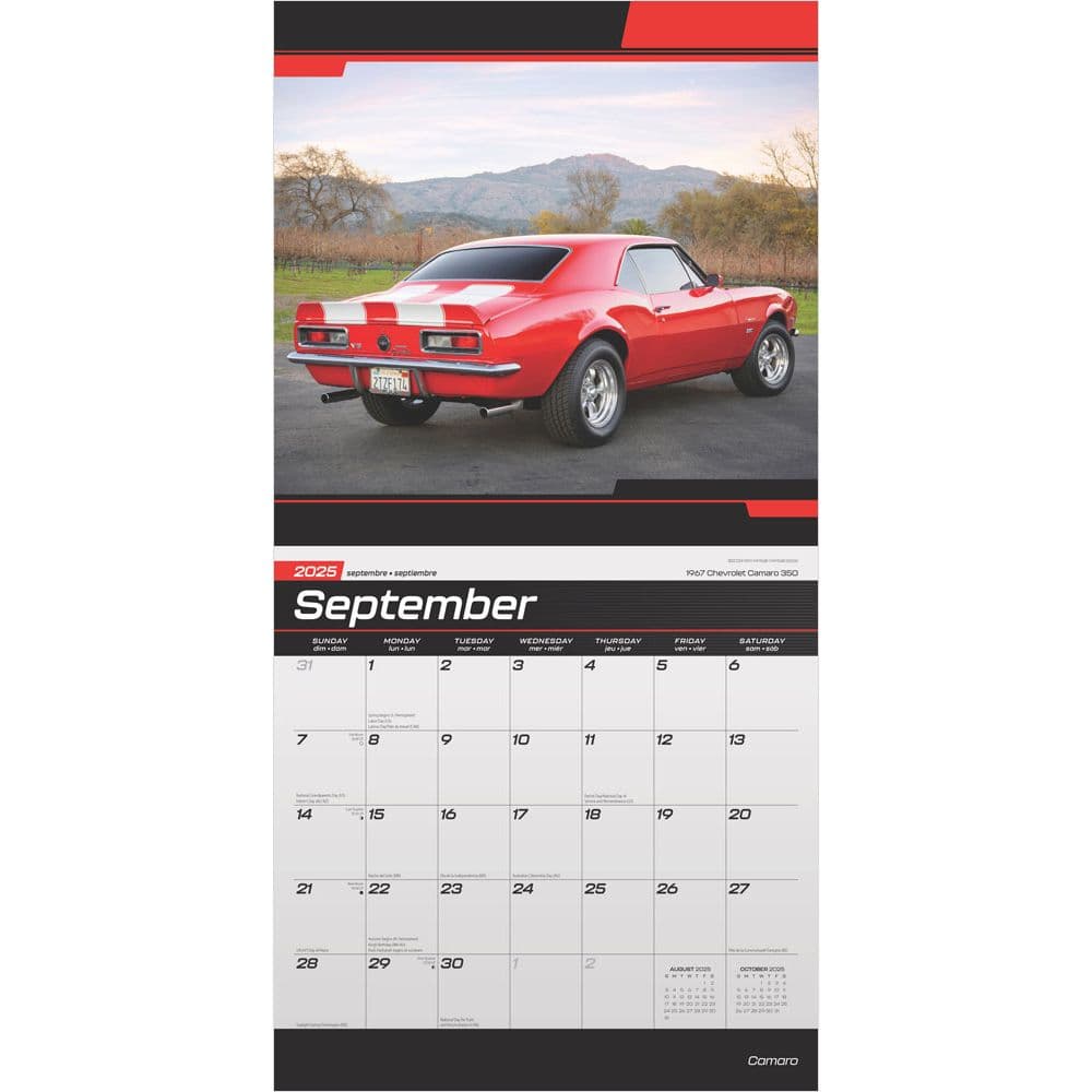 Camaro 2025 Wall Calendar Second Alternate Image width=&quot;1000&quot; height=&quot;1000&quot;