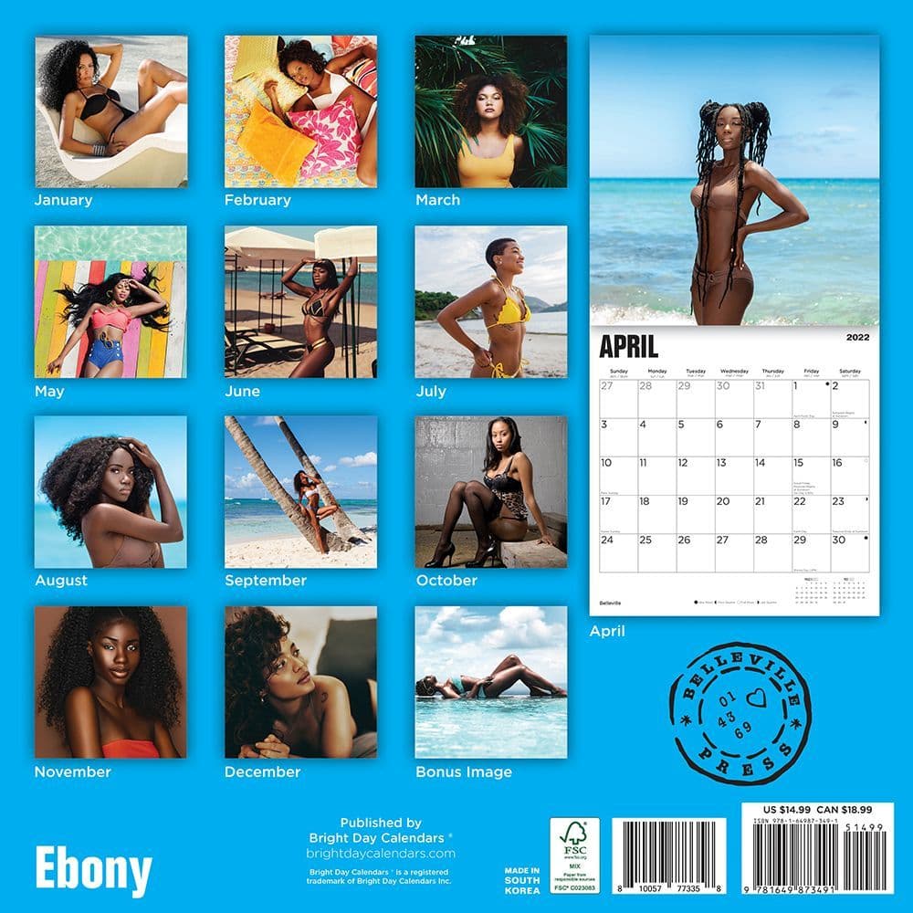 Ebony 2022 Wall Calendar - Calendars.com
