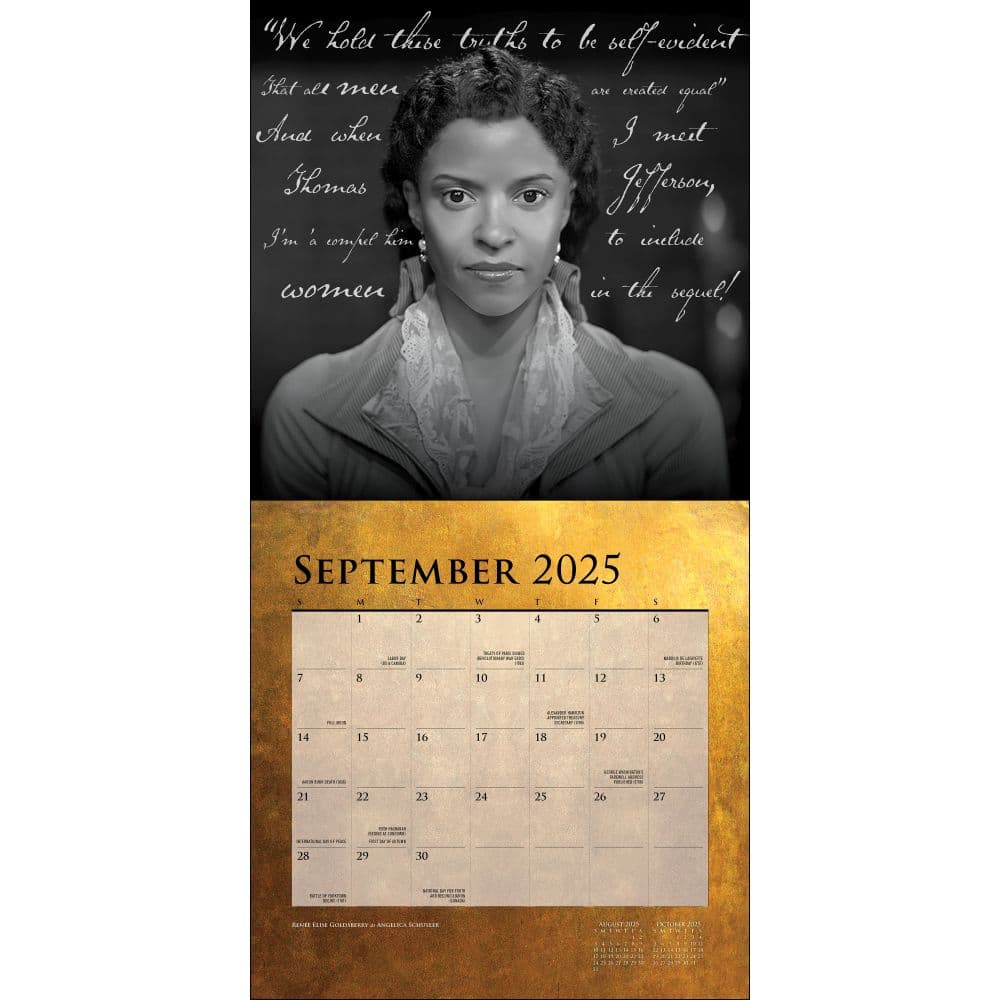 Hamilton 2025 Wall Calendar Fourth Alternate Image width=&quot;1000&quot; height=&quot;1000&quot;