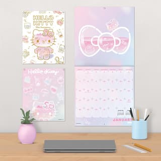 Hello Kitty Exclusive with Decal 2024 Wall Calendar 