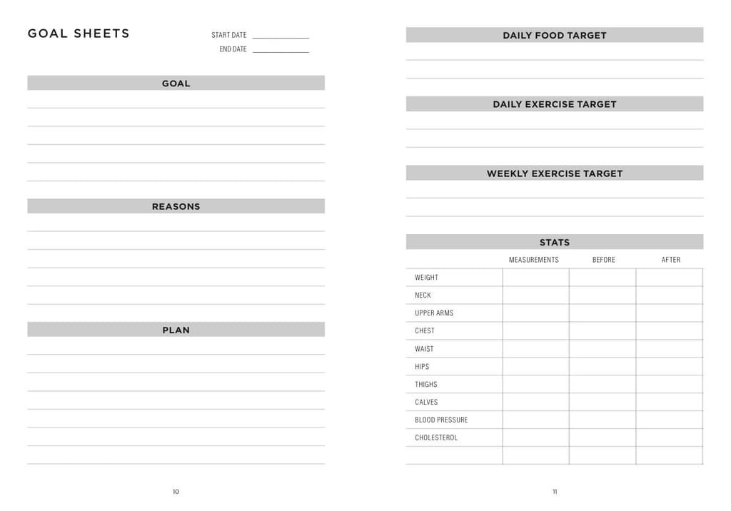 Food and Fitness Journal Log Alternate Image 3