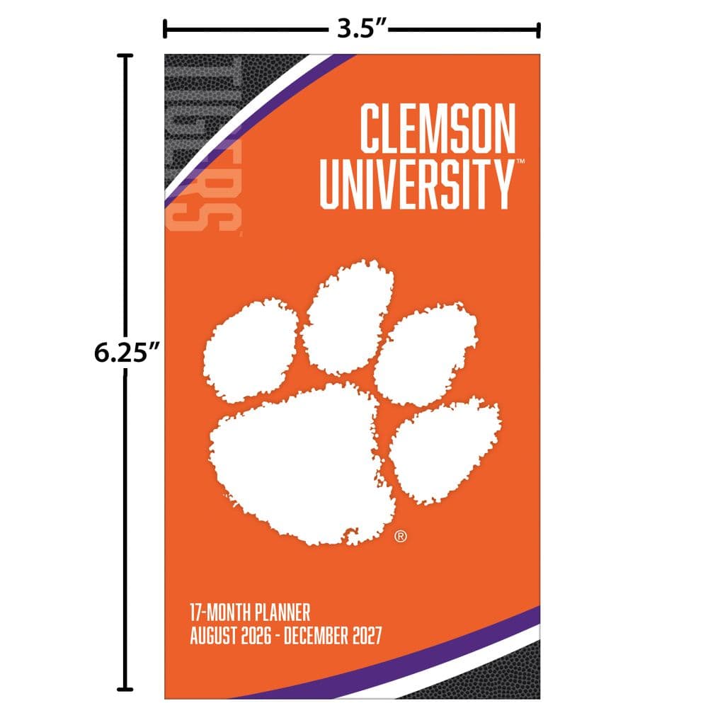 Clemson Tigers 2027 17 Month Pocket Planner Sixth Alternate Image
