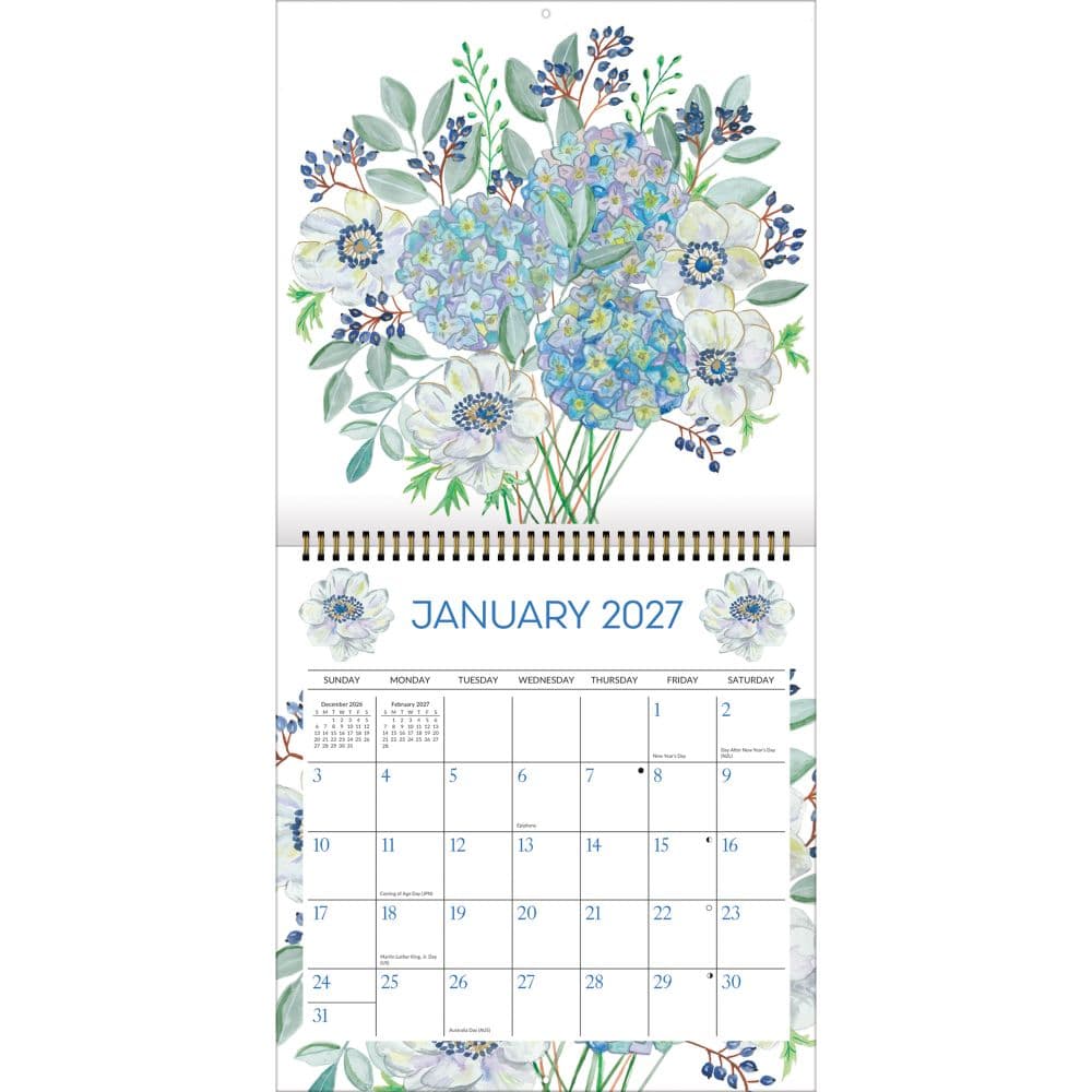 Bouquets 2027 Spiral Wall Calendar Second Alternate Image
