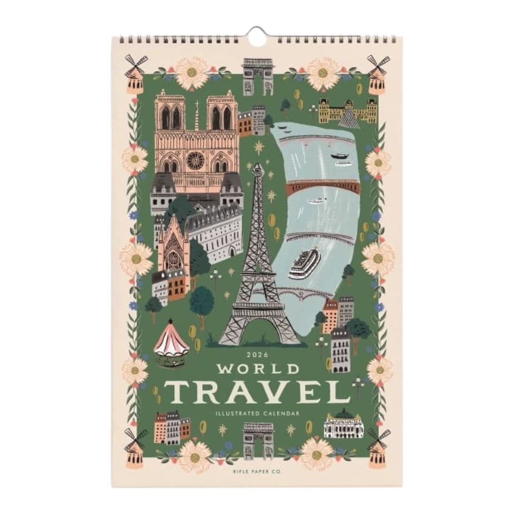 World Travel 2026 Wall Calendar Main Product Image