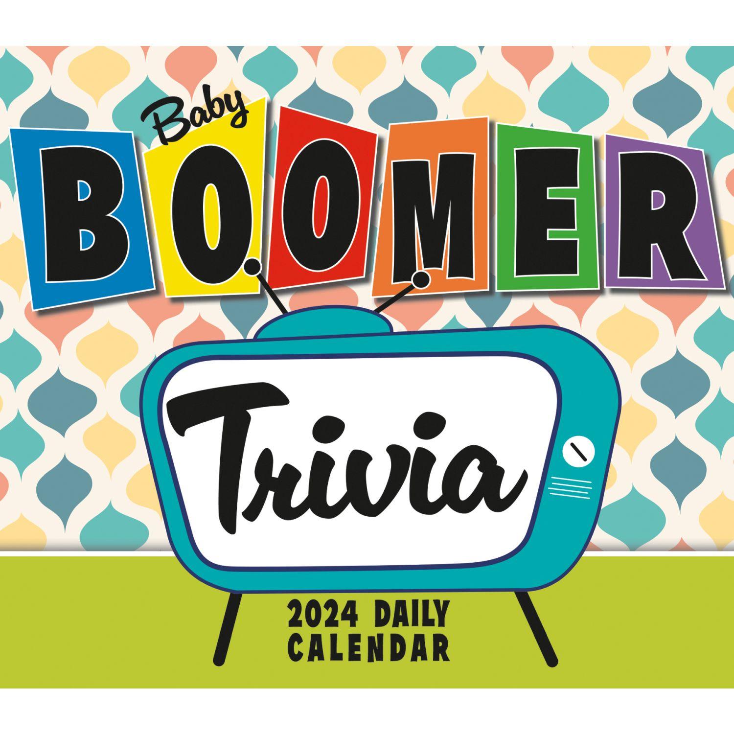 Baby Boomer Trivia 2024 Desk Calendar