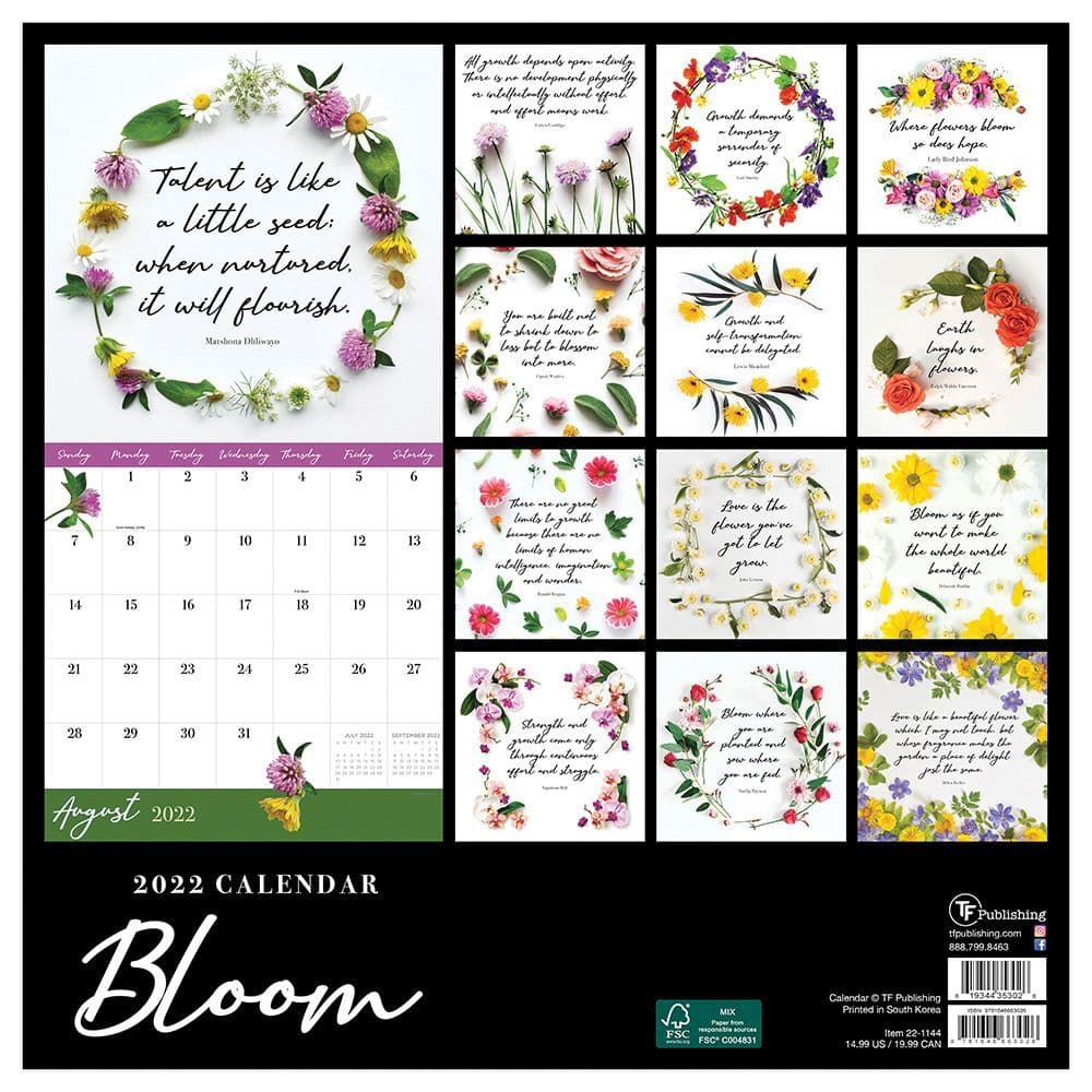 Bloom 2022 Wall Calendar - Calendars.com