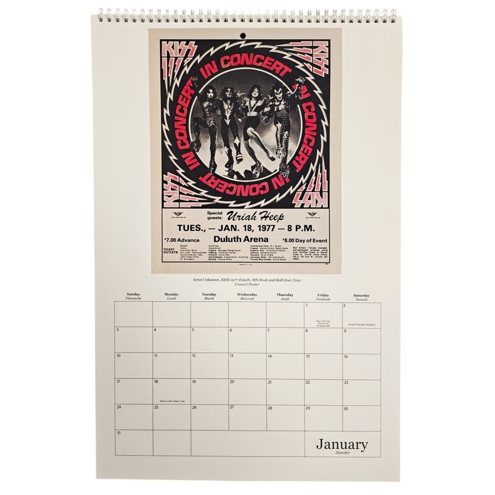 Art of Rock and Roll 2027 Wall Calendar Second Alternate Image