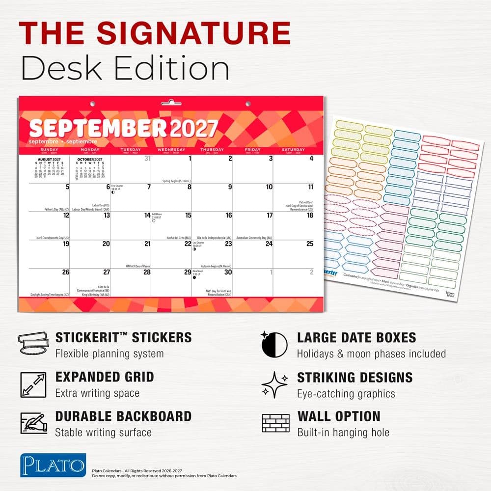 Large Print Blotter 15 x 11 2027 Desk Pad Fourth Alternate Image