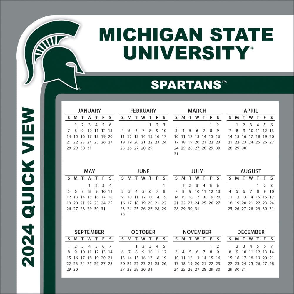 Michigan State Spartans 2024 Desk Calendar