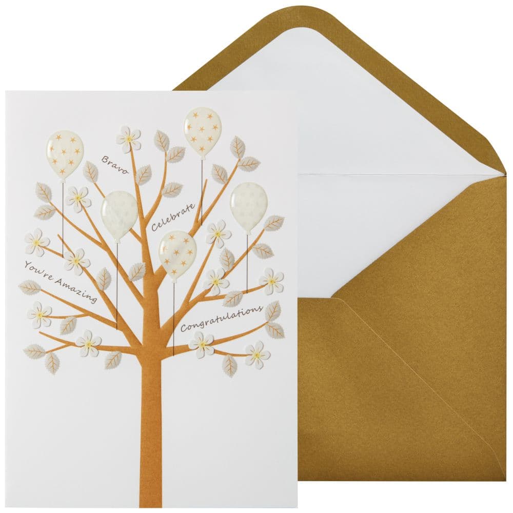 Congrats Tree with Words Congratulations Card Main Product Image width="1000" height="1000"