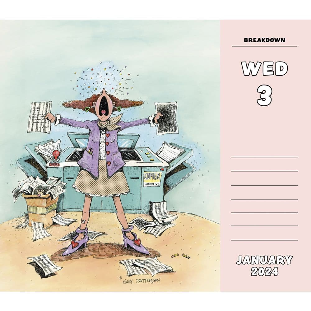 Gary Pattersons 2024 Desk Calendar