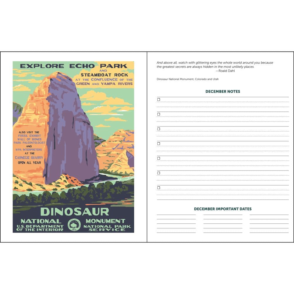 National Parks 2025 Monthly Spiral Planner First Alternate Image width="1000" height="1000"