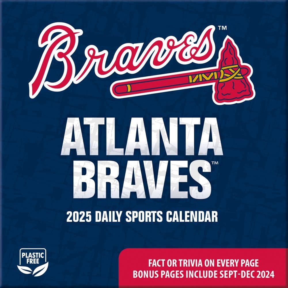 MLB Atlanta Braves 2025 Desk Calendar