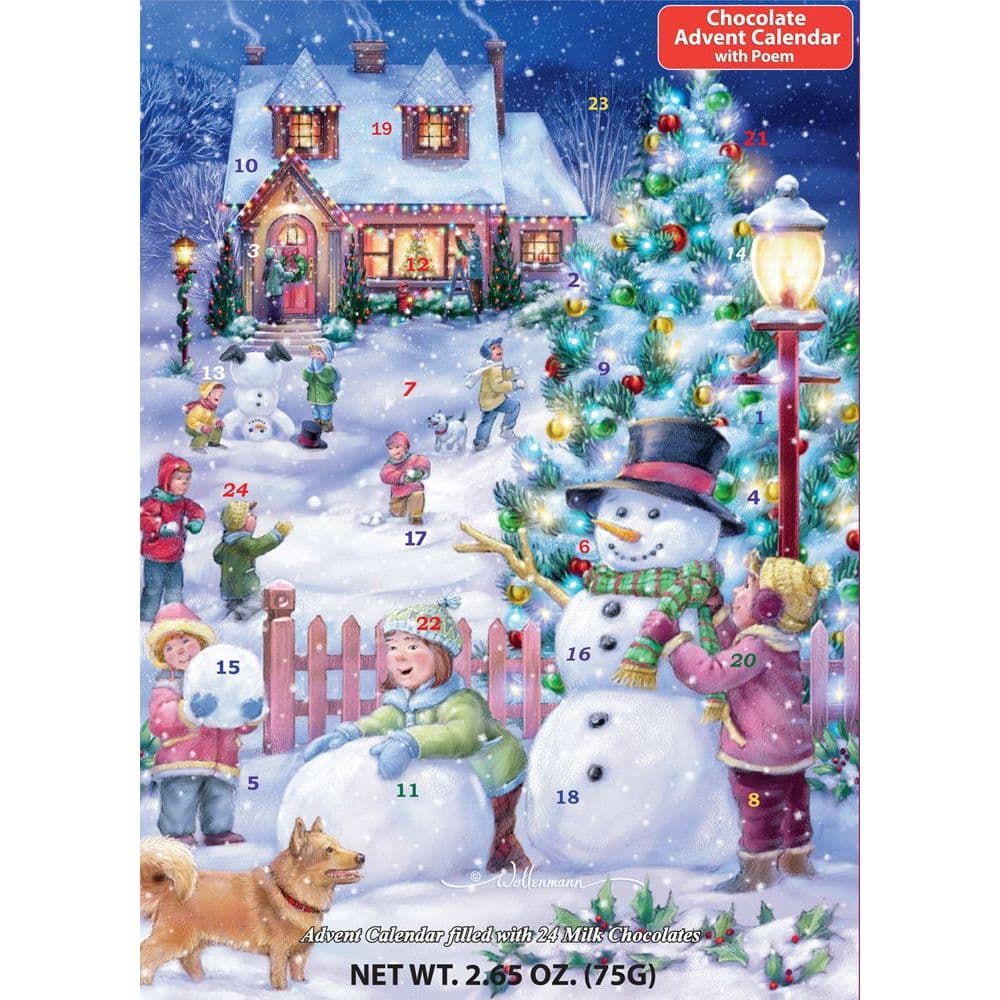 Snowman Celebration Chocolate Advent Calendar Main Image