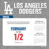 image MLB Los Angeles Dodgers 2025 Desk Calendar Second Alternate Image