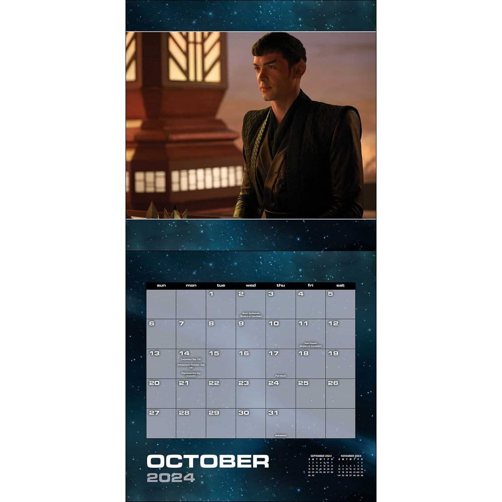 Star Trek Strange New Worlds 2024 Wall Calendar October