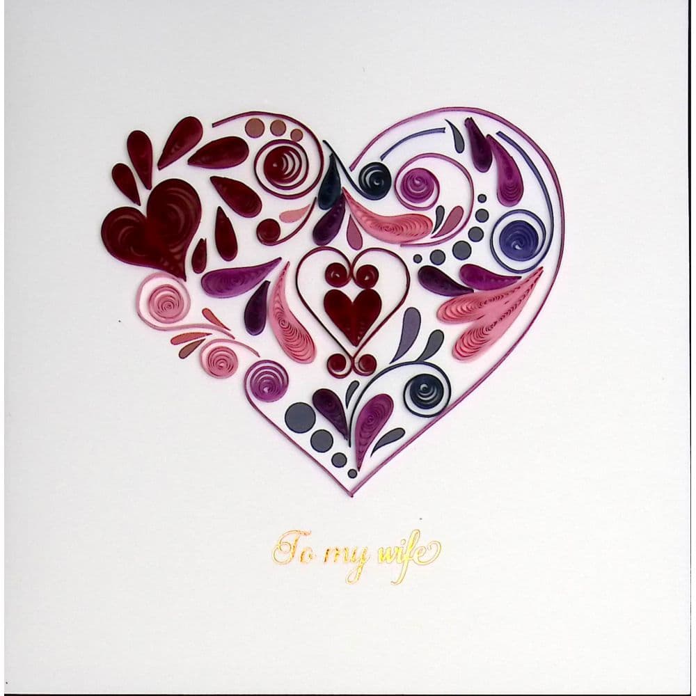 Heart Wife Birthday Card First Alternate Image