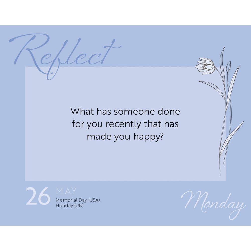 Year of Gratitude 2025 Desk Calendar Fourth Alternate Image width=&quot;1000&quot; height=&quot;1000&quot;