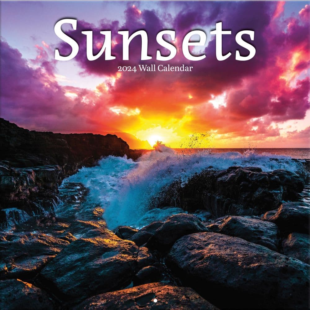 Sunsets 2024 Wall Calendar - Calendars.com