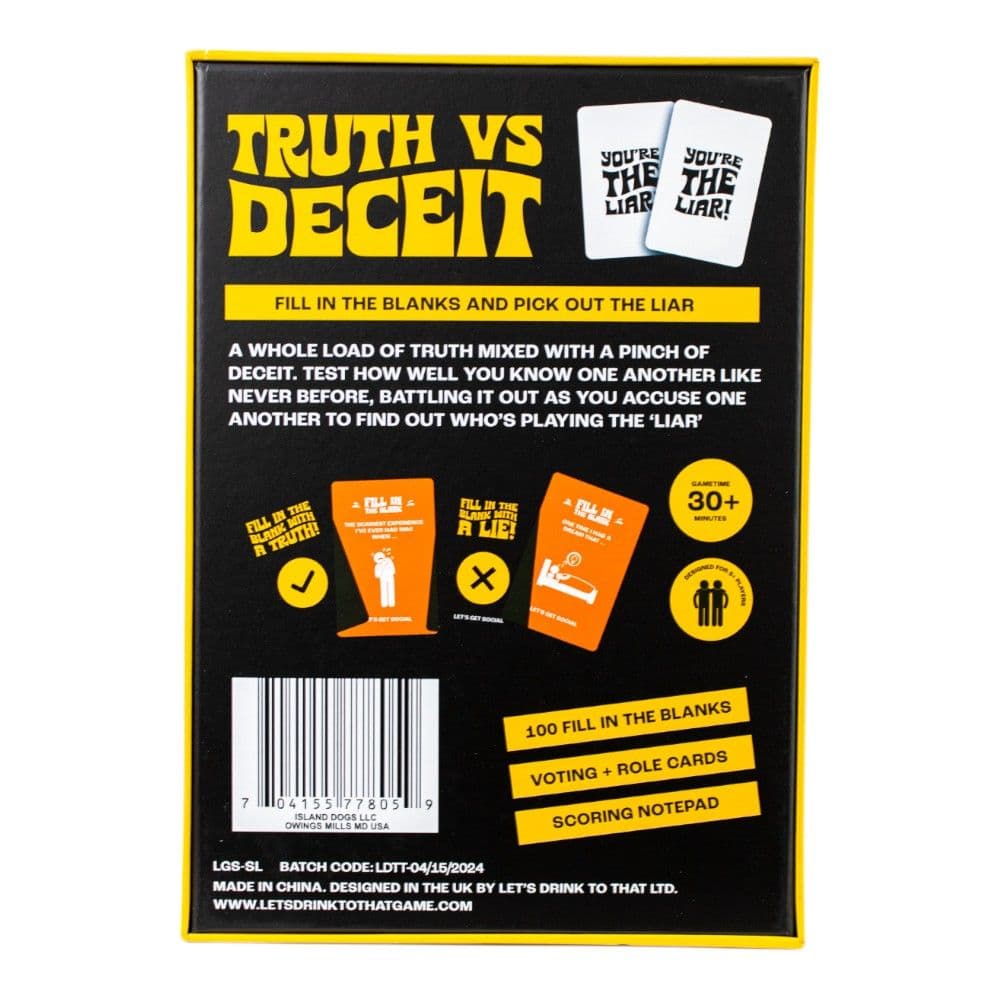 Social Lies Card Game First Alternate Image