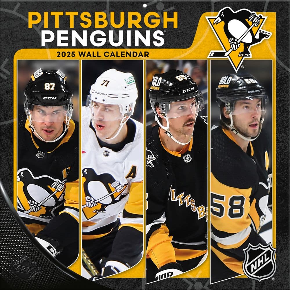 NHL Pittsburgh Penguins 2025 Wall Calendar