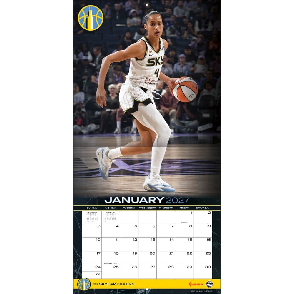WNBA Chicago Sky 2027 Wall Calendar Third Alternate Image