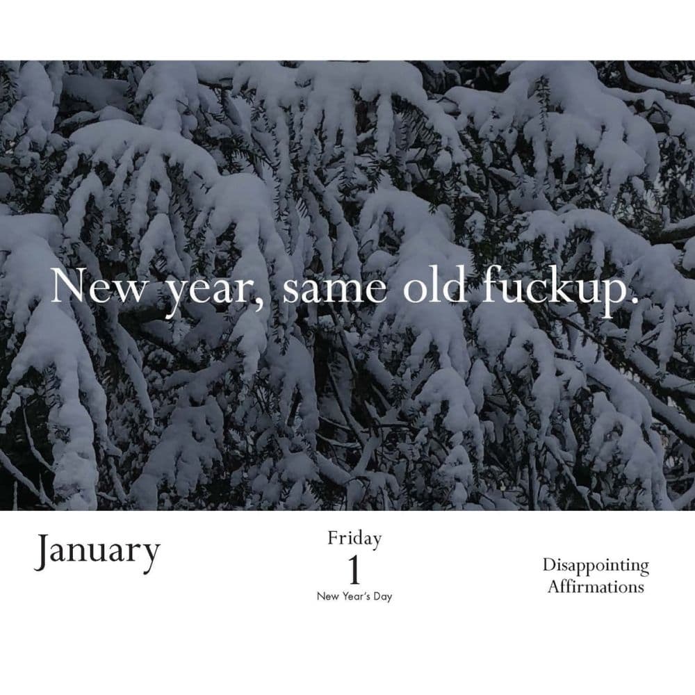 Disappointing Affirmations 2027 Desk Calendar Second Alternate Image