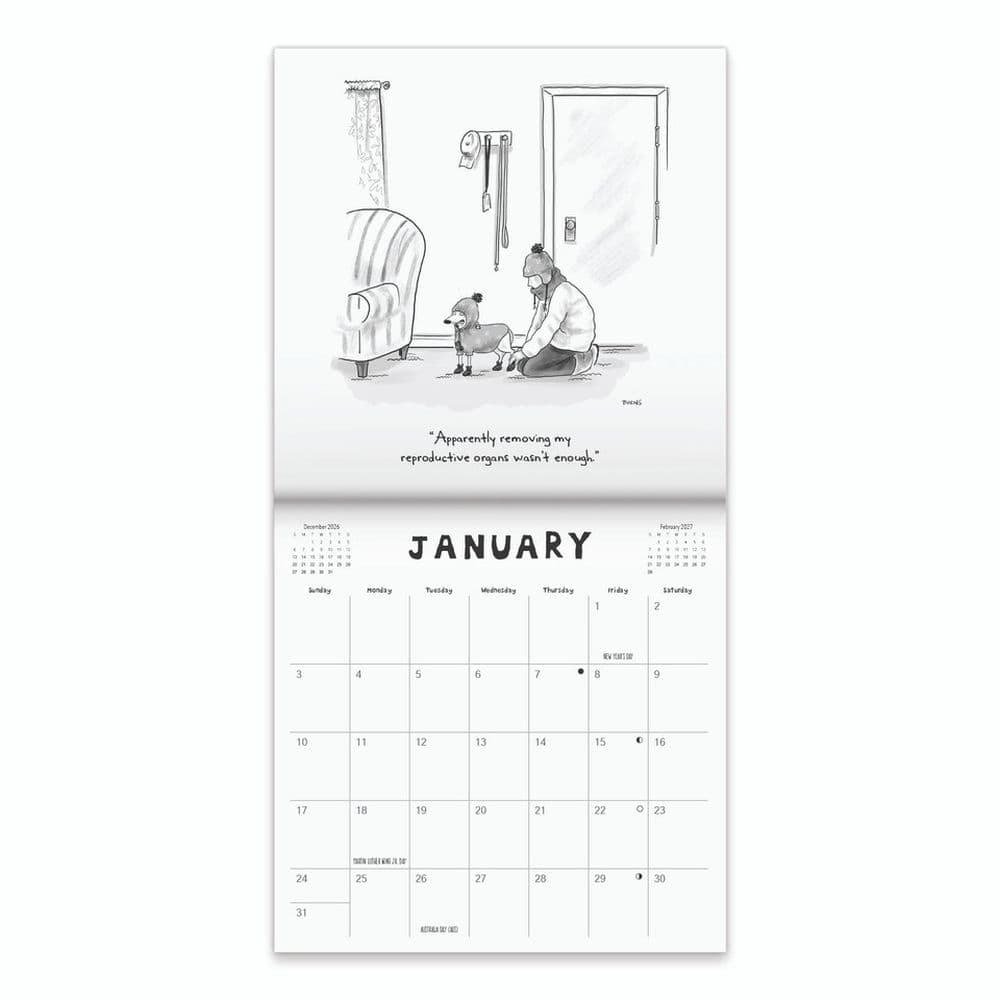 Dogs Cartoon 2027 Wall Calendar Second Alternate Image